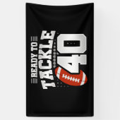 Banderoles Tackle 40e anniversaire 40 ans Couples Anniversair (Vertical)