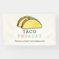 Taco Twosday Tuesday Cream 2nd Birthday Welcome