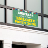 Banderoles Tailgate Party avec nom et terrain de football (Bâtiment extérieur)