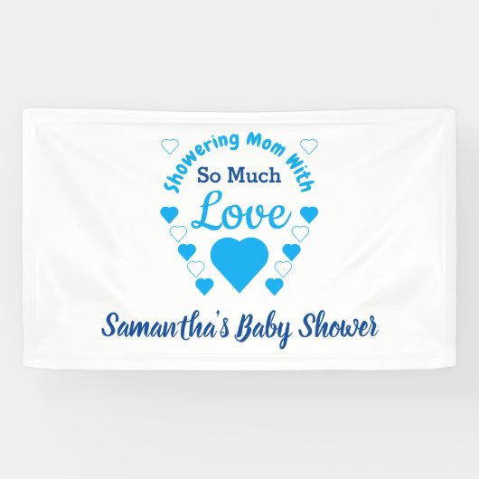 Banderoles Tant de Baby shower d'amour (Horizontal)