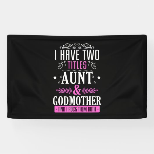 Banderoles Tante Et Godmère (Horizontal)