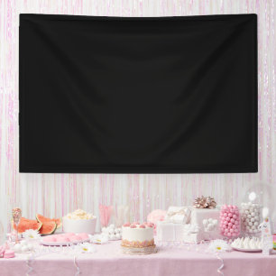 Banderoles Tapisserie murale minimaliste noire de luxe