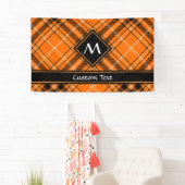 Banderoles Tartan orange d'Halloween (En situation)
