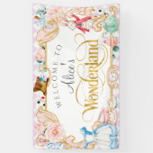 Banderoles Tea party Alice au pays des merveilles (Vertical)