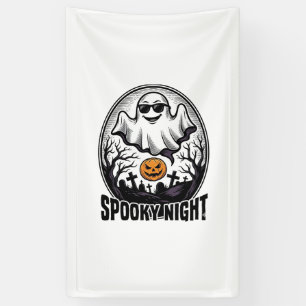 Banderoles Tee Art Cool Ghost Halloween Vintage Gravure_1