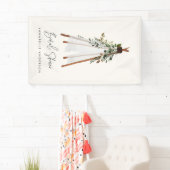 Banderoles Teepee feuillage moderne jardin bohème élégant (En situation)