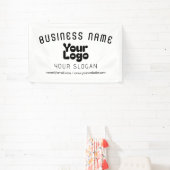 Banderoles Télécharger le logo Retro-Modern Blanc & Noir (mod (Insitu)