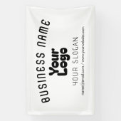 Banderoles Télécharger le logo Rétro-Moderne Noir & Blanc (mo (Verticale)