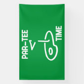 Banderoles Temps partiel blanc (Verticale)