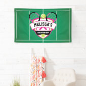 Banderoles Tenis party backdrop (En situation)