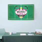 Banderoles Tenis party backdrop (Salon professionnel)