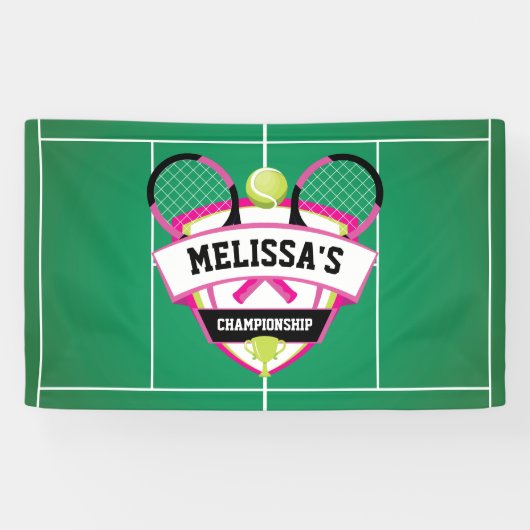 Banderoles Tenis party backdrop (Horizontal)