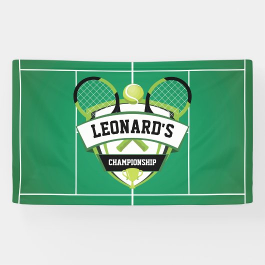 Banderoles Tenis party backdrop (Horizontal)