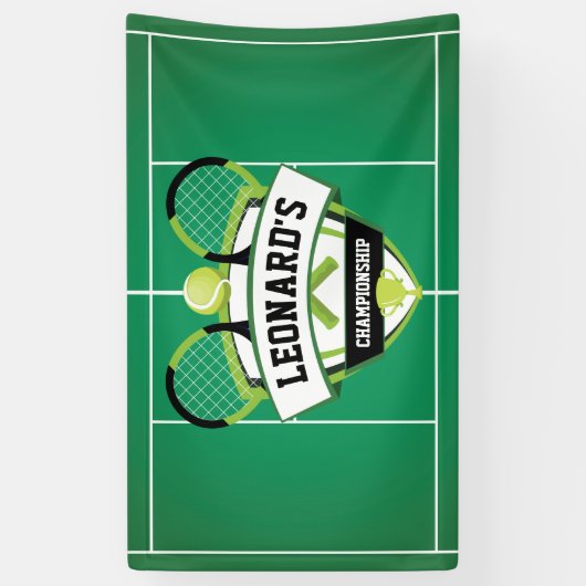 Banderoles Tenis party backdrop (Vertical)