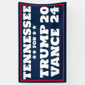 Banderoles Tennessee pour Trump Vance 2024 (Vertical)