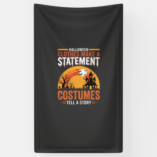 Banderoles Tenues de Halloween Déclaration Conception de Mais (Vertical)
