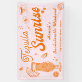 Banderoles Tequila Sunrise Enterrement de Vie de Jeune Fille (Vertical)
