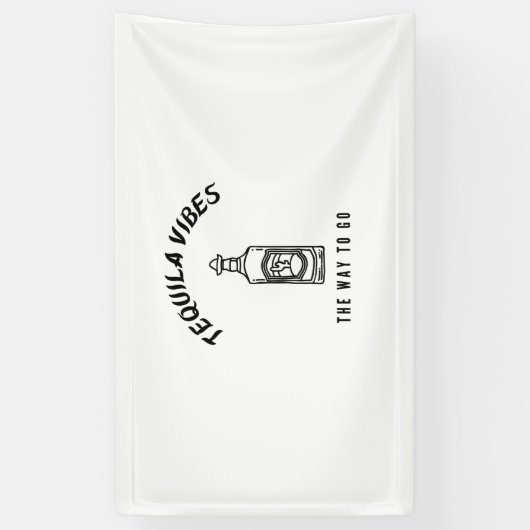 Banderoles Tequila vibes the way to go (Vertical)
