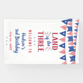 Banderoles Terre Des Trois ! 4 juillet 3ème anniversaire (Horizontal)