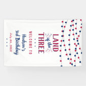 Banderoles Terre Des Trois ! 4 juillet 3ème anniversaire (Horizontal)