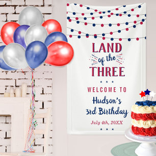 Banderoles Terre Des Trois ! 4 juillet 3ème anniversaire