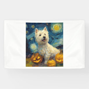 Banderoles Terrier West Highland Chien Mignon Halloween Jack