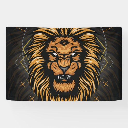 Banderoles Tête de lion (Horizontal)