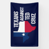 Banderoles Texans contre Ted Cruz Texas Démocrate (Verticale)