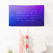 Banderoles Texte éditable élégant et couleur violet moderne f (En situation)