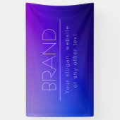 Banderoles Texte éditable élégant et couleur violet moderne f (Vertical)