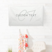 Banderoles Texte éditable pour entreprise, salutation ou nom (En situation)