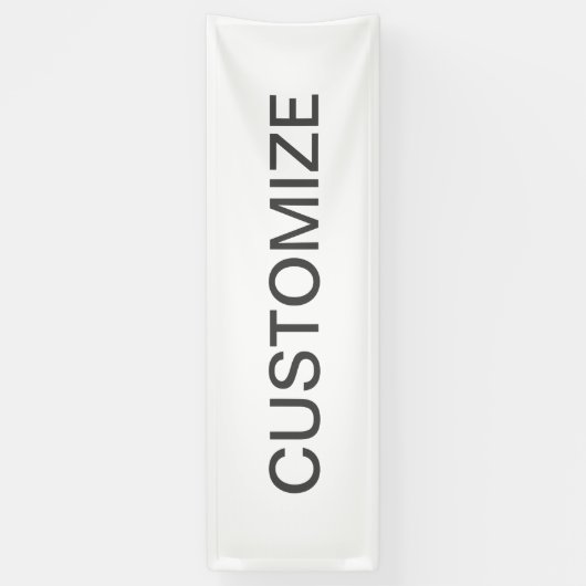 Banderoles Texte modifiable moderne | Blanc et gris foncé (Vertical)