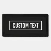 Banderoles Texte modifiable moderne dans le cadre style logo  (Horizontal)