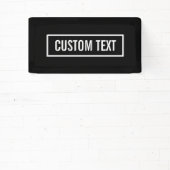 Banderoles Texte modifiable moderne dans le cadre style logo  (Insitu)