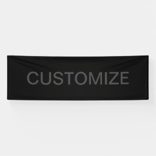 Banderoles Texte modifiable moderne   Gris foncé et noir