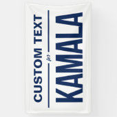 Banderoles Texte personnalisé pour Kamala (Vertical)