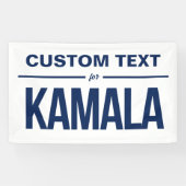 Banderoles Texte personnalisé pour Kamala (Horizontal)