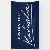 Banderoles Texte personnalisé pour Kamala (Vertical)