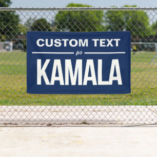 Banderoles Texte personnalisé pour Kamala