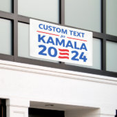 Banderoles Texte personnalisé pour Kamala 2024 (Bâtiment extérieur)