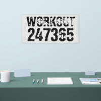 Texte usé et rayé Workout 247365 noir