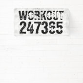 Banderoles Texte usé et rayé Workout 247365 rustique (Insitu)