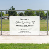 Banderoles Textes noirs sur le rectangle Mariage Arrière - pl (Insitu)