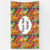 Banderoles Texture colorée de trous (Vertical)