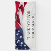 Banderoles THANK YOU for your service American Flag (Vertical)