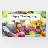 Banderoles Thanksgiving Holiday Autumn Harvest Table (Horizontal)