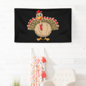 Banderoles Thanksgiving Leopard Turquie Thanksgiving automne (En situation)