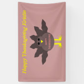 Banderoles Thanksgiving Plucted Turkey Personnalisé Banner (Vertical)