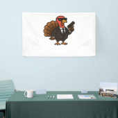 Banderoles Thanksgiving Secret Agent Turkey Classic T-Shirt (Salon professionnel)