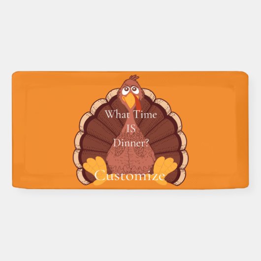 Banderoles Thanksgiving Turkey Thunder Cove (Horizontal)